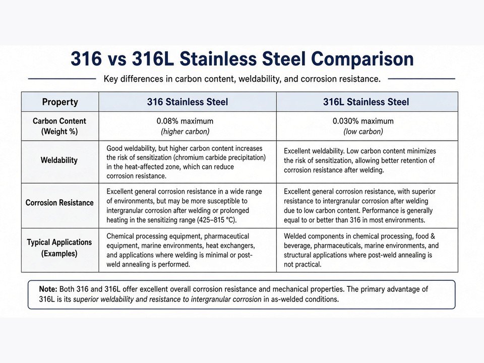 Machined and welded stainless steel components prepared for engineering inspection
