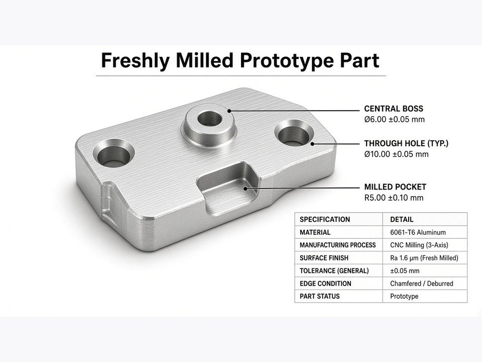 Inspection of CNC-machined prototype dimensions against engineering requirements