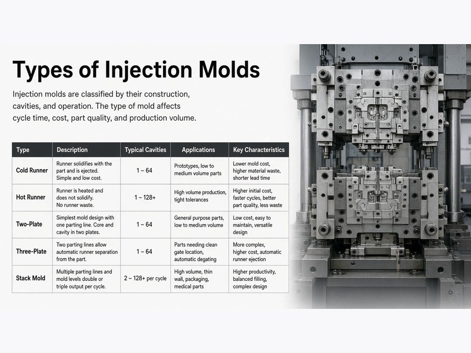 Engineering review of injection-molded components and tooling